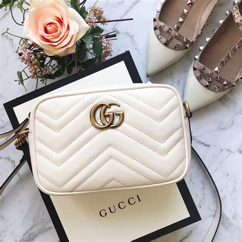 white gucci marmont bag review